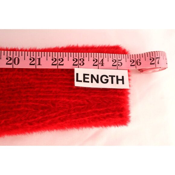 No Boundaries‎ Red Faux Fur Twist Front Sweater Size  XL (16-18) - Picture 13 of 13